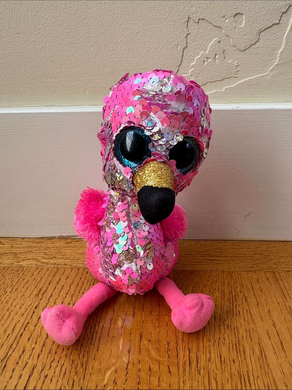 Pinky the Flamingo from the Ty Flippables collection